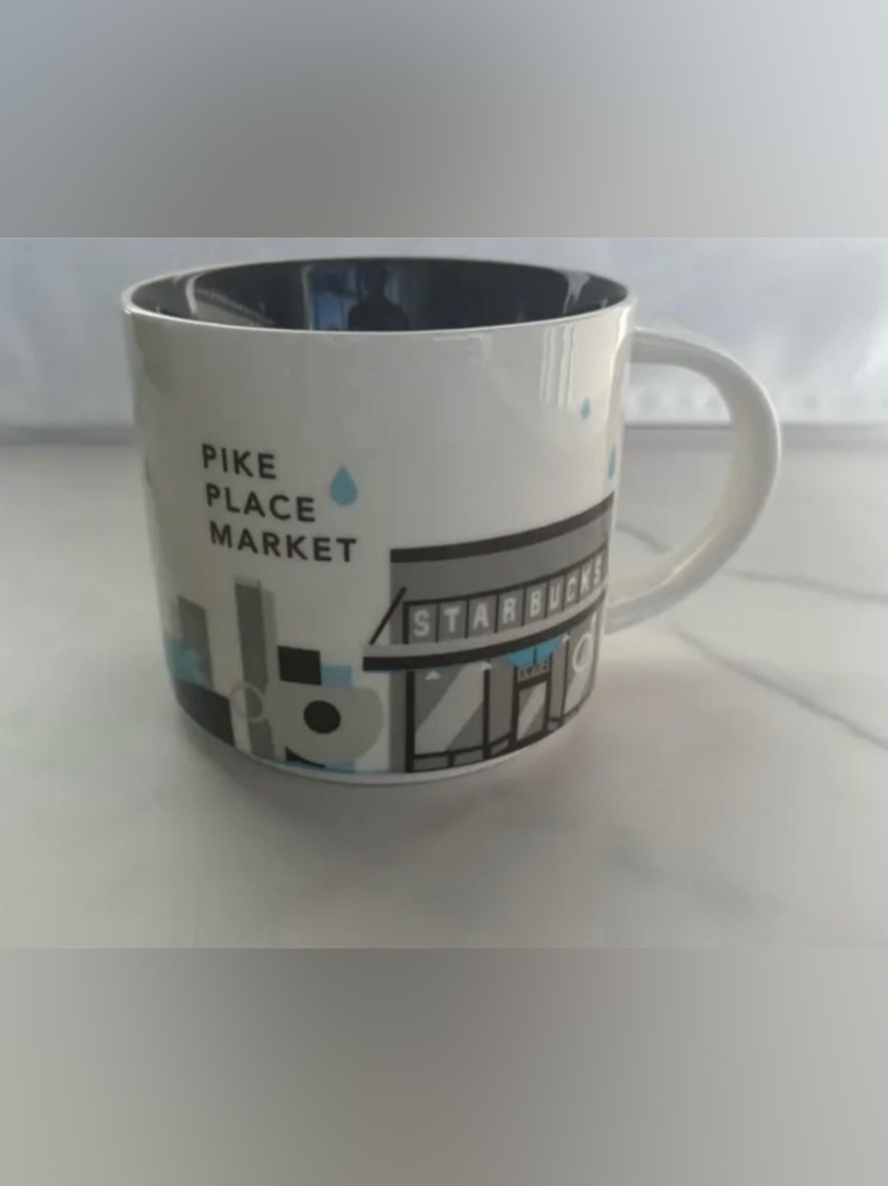 Pike Place Market “You Are Here" Starbucks Collection mug 14 oz